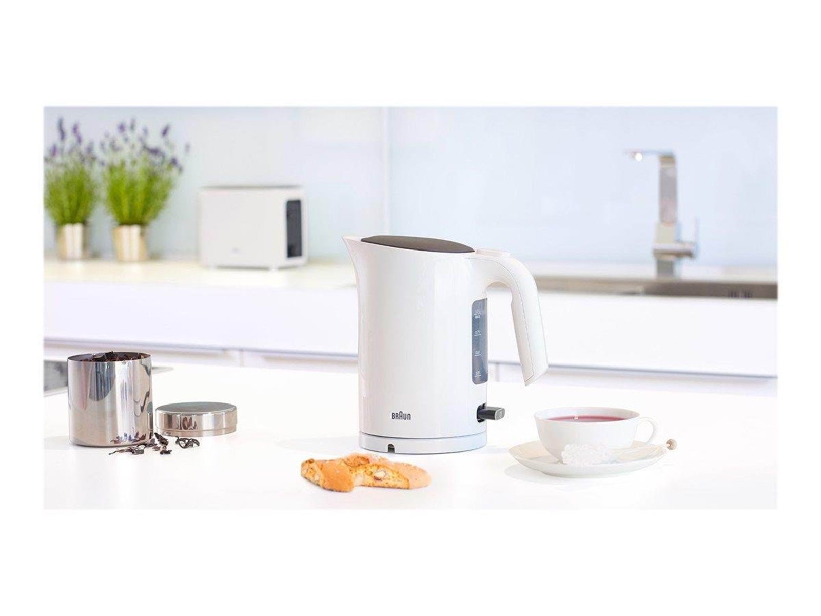 Braun Wasserkocher PurEase WK 3100 White - Weiß - 2200 W Braun Wasserkocher PurEase WK 3100 White - Weiß - 2200 W